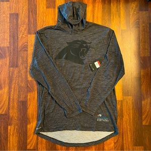 Brand New L nike Dri Fit lightweight Carolina Panthers hoodie